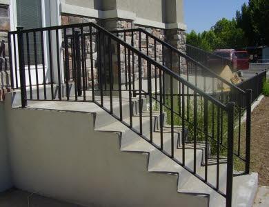 exterior step railing